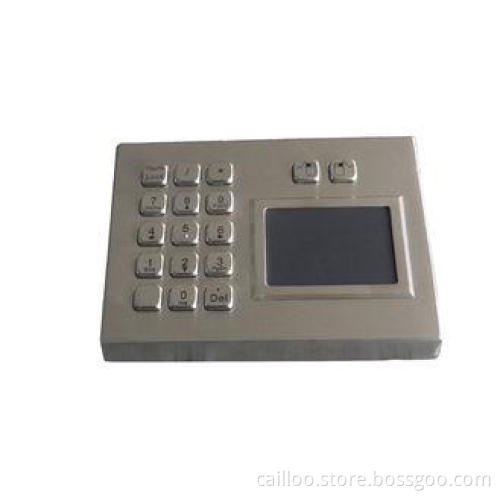 Ruggedized Desktop Industrial Touchpad With Keypad , IP65 S